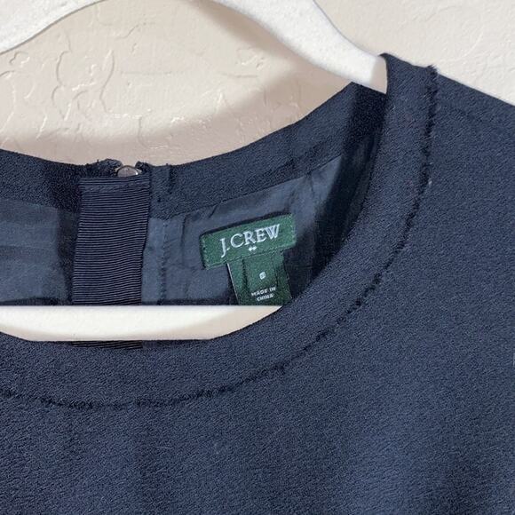 J. Crew classic black 3/4 sleeve wool blend dress - Picture 3 of 8